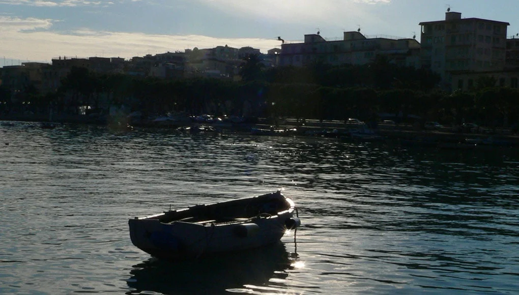 Boat at the fishing harbor Gaeta
